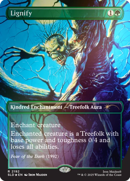 Magic The Gathering Secret Lair: Iron Maiden - Album Art Rainbow FOIL Edition