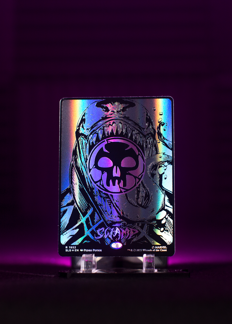 Magic The Gathering Secret Lair: Spider-Man Symbiote Raised Foil Edition