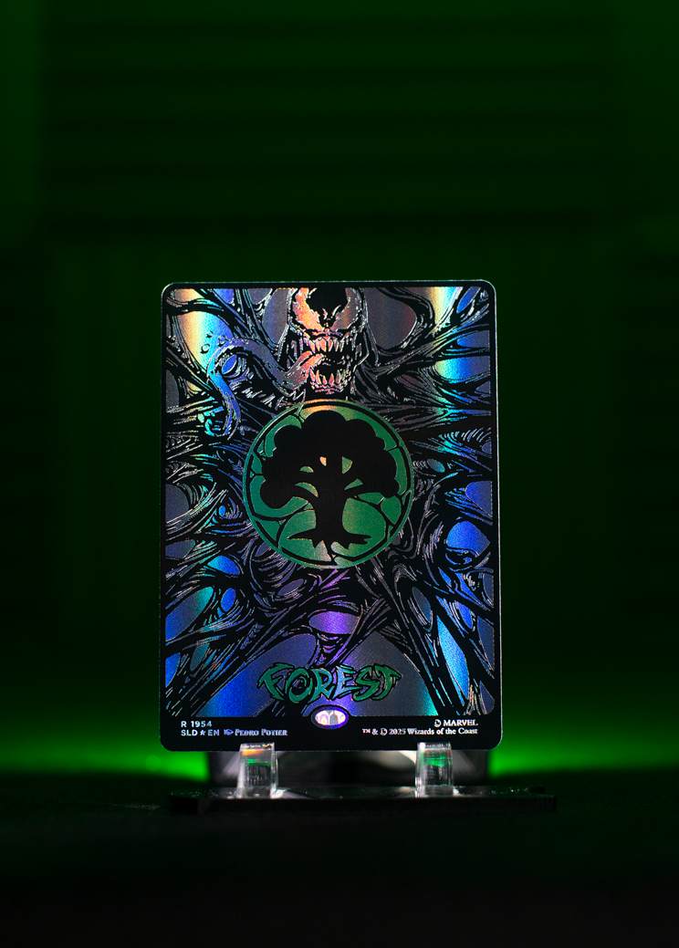 Magic The Gathering Secret Lair: Spider-Man Symbiote Raised Foil Edition