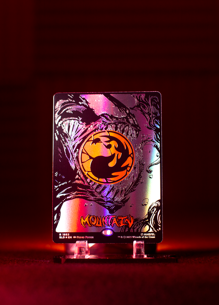Magic The Gathering Secret Lair: Spider-Man Symbiote Raised Foil Edition