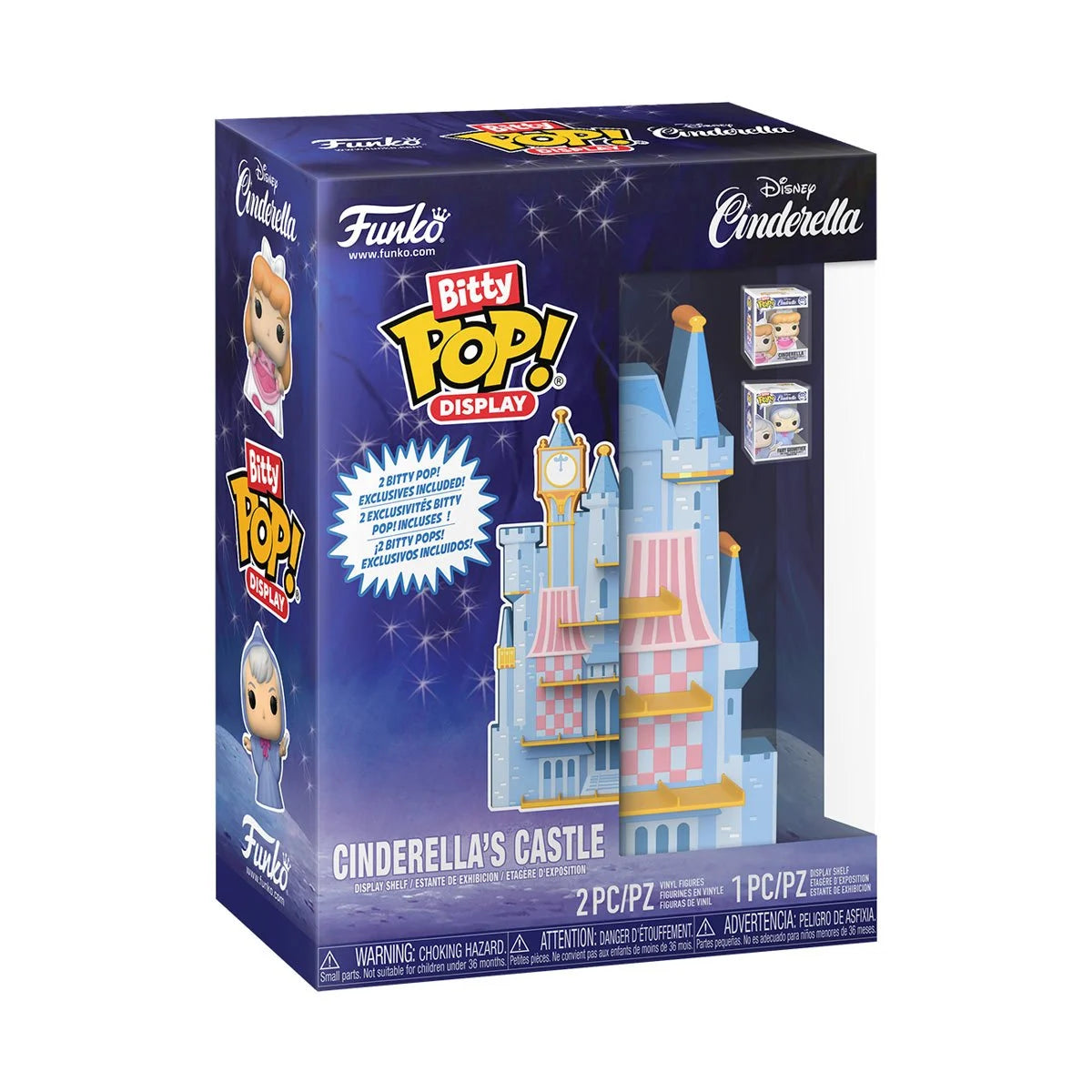 Cinderella's Castle Funko Bitty Pop! Display Shelf