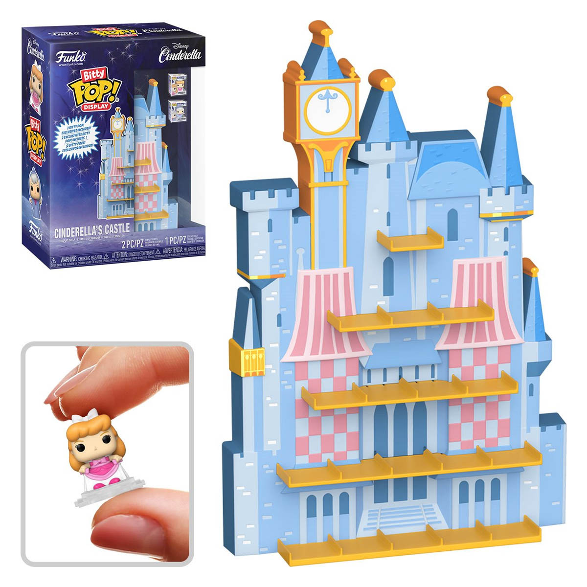 Cinderella's Castle Funko Bitty Pop! Display Shelf