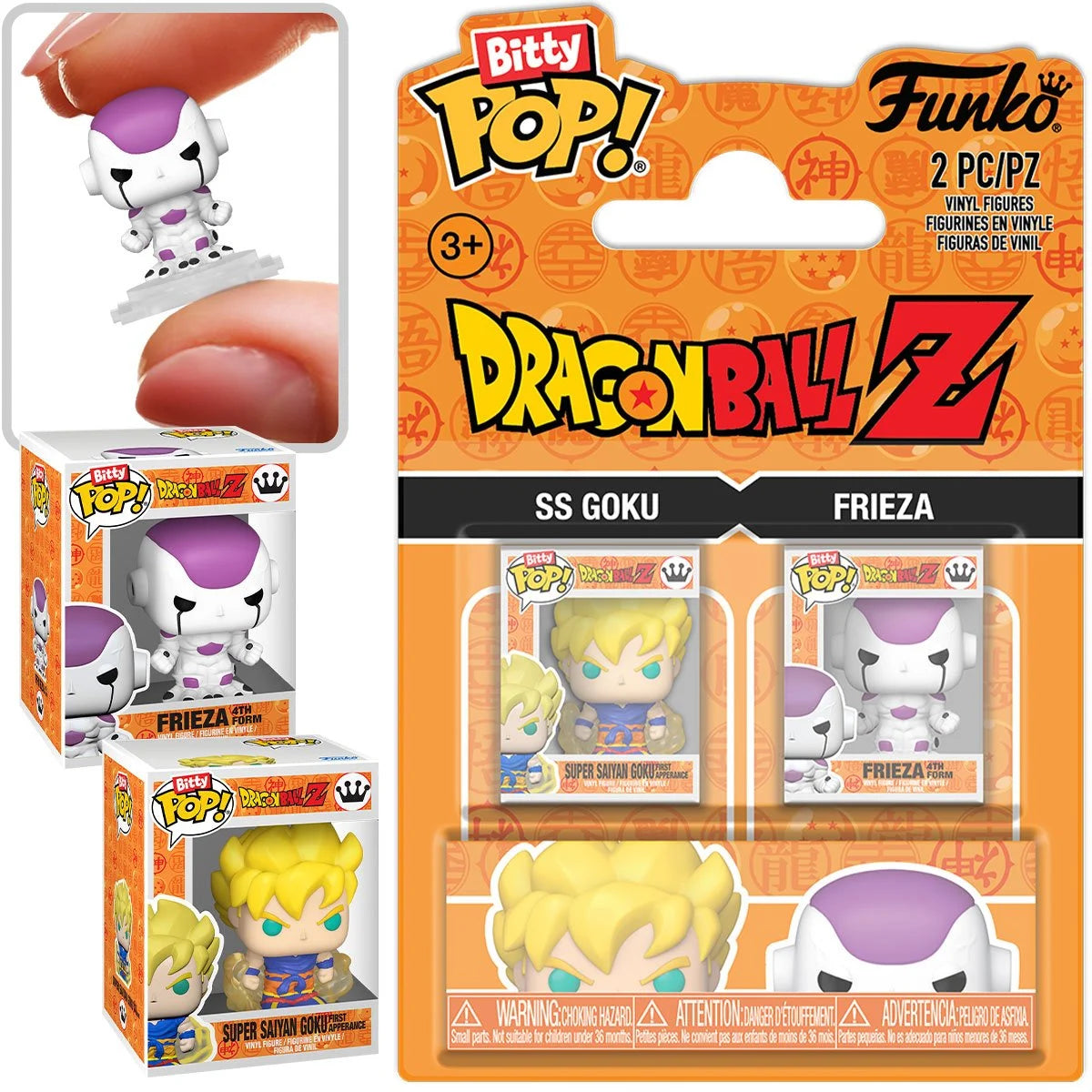 Dragon Ball Z Goku and Frieza Funko Bitty Pop! Mini-Figure 2-Pack