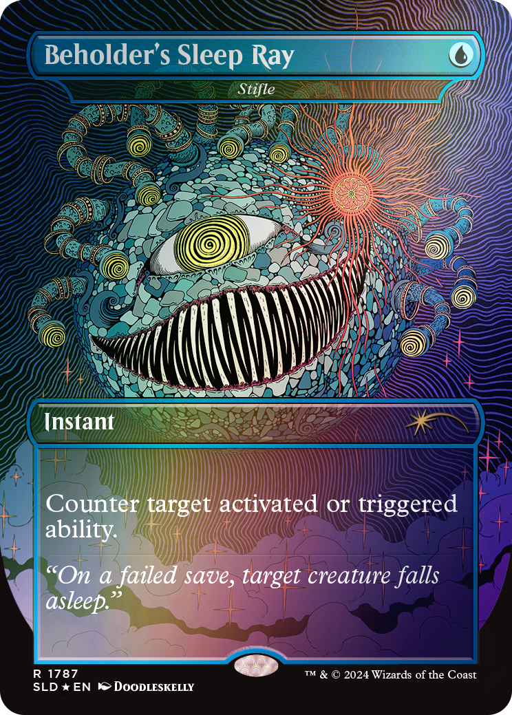 Magic The Gathering Secret Lair: Death Is in the Eyes of the Beholder I - Rainbow FOIL