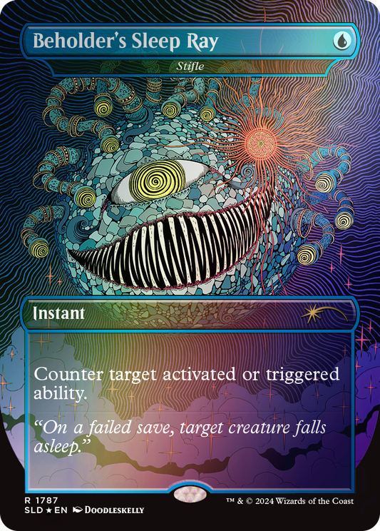 Magic The Gathering Secret Lair: Death Is in the Eyes of the Beholder I - Rainbow FOIL