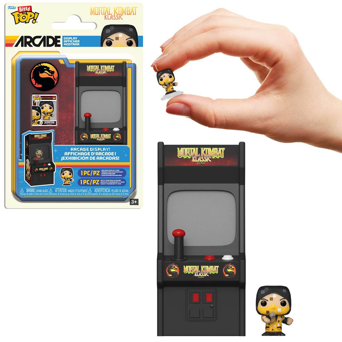 Mortal Kombat Scorpion Funko Bitty Pop! Arcade Cabinet