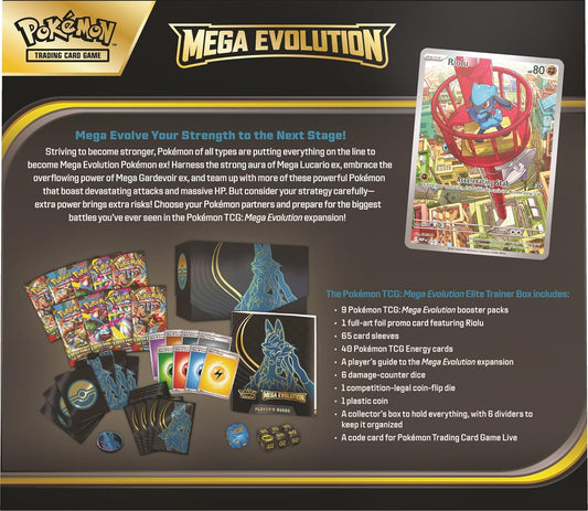Pokémon TCG: Mega Evolution Mega Lucario & Mega Gardevoir Elite Trainer Box Set
