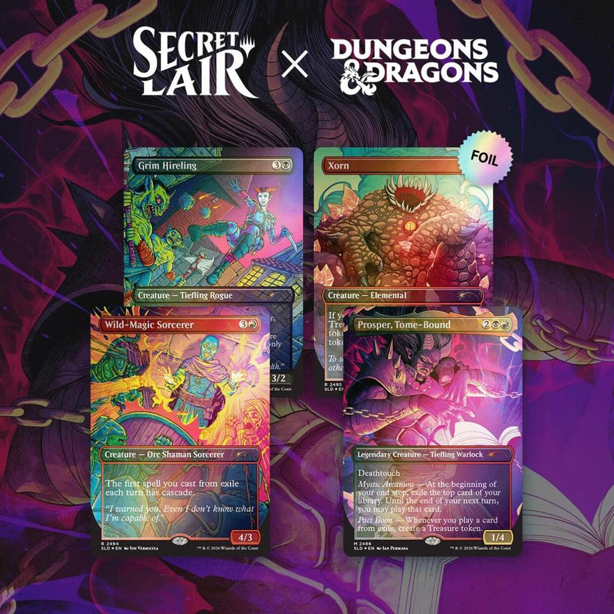 Magic The Gathering Secret Lair: Shadows Over Baldur's Gate FOIL