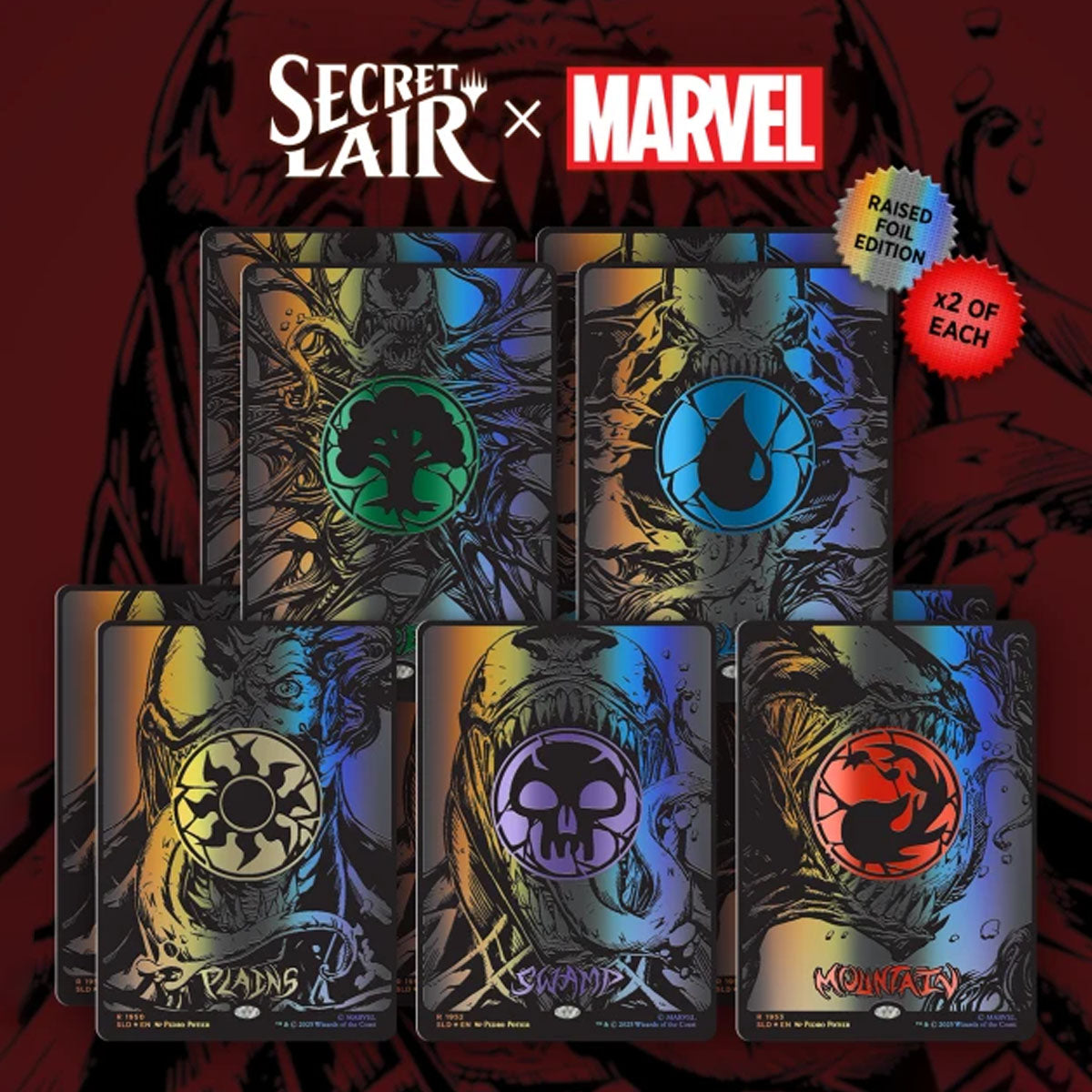 Magic The Gathering Secret Lair: Spider-Man Symbiote Raised Foil Edition