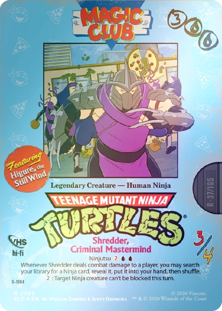 Magic The Gathering Secret Lair:  Turtle Power FOIL Bundle