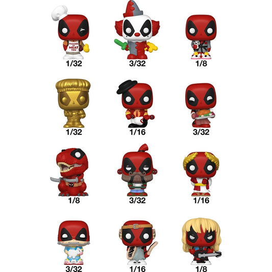 Deadpool Bitty Pop! Mini-Figure Singles Display Case of 32