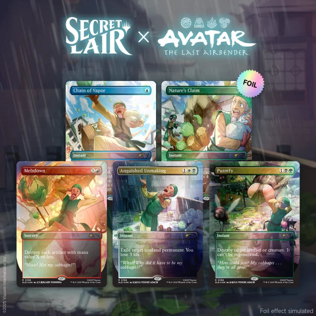 Magic The Gathering Secret Lair: Avatar The Last Airbender Superdrop Foil Bundle