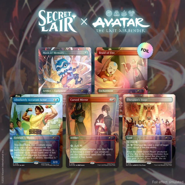 Magic The Gathering Secret Lair: Avatar The Last Airbender Superdrop Foil Bundle