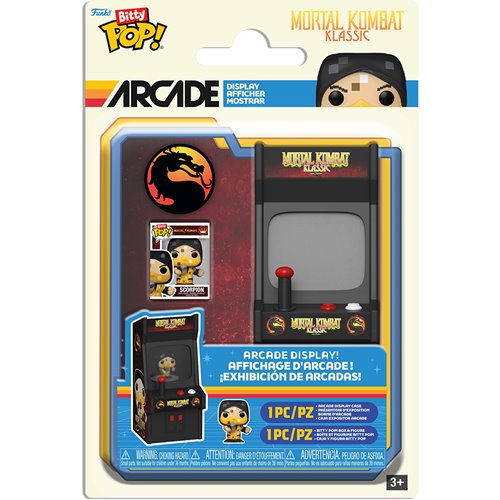 Mortal Kombat Scorpion Funko Bitty Pop! Arcade Cabinet