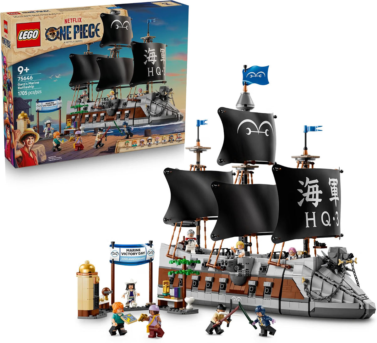 75646 LEGO® ONE Piece: Garp's Marine Battleship