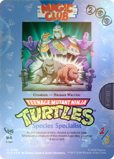Magic The Gathering Secret Lair:  Turtle Power FOIL Bundle