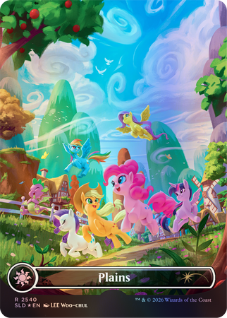 Magic The Gathering Secret Lair: My Little Pony The Lands of Equestria Foil Edition