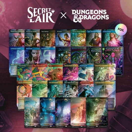 Magic The Gathering Secret Lair: Dungeons & Dragons Chromatic Dragon’s Hoard Foil Bundle