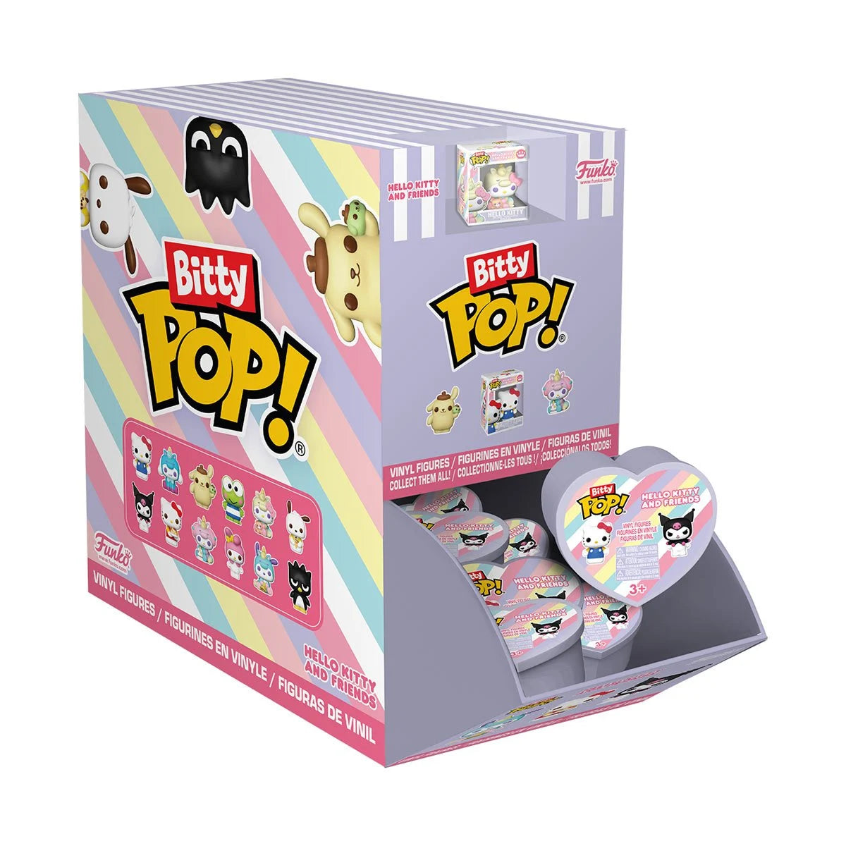 Hello Kitty Hearts Bitty Pop! Mini-Figure Singles Display Case of 24