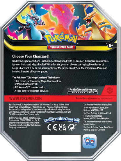 Pokémon TCG: Mega Charizard X/Y Tin