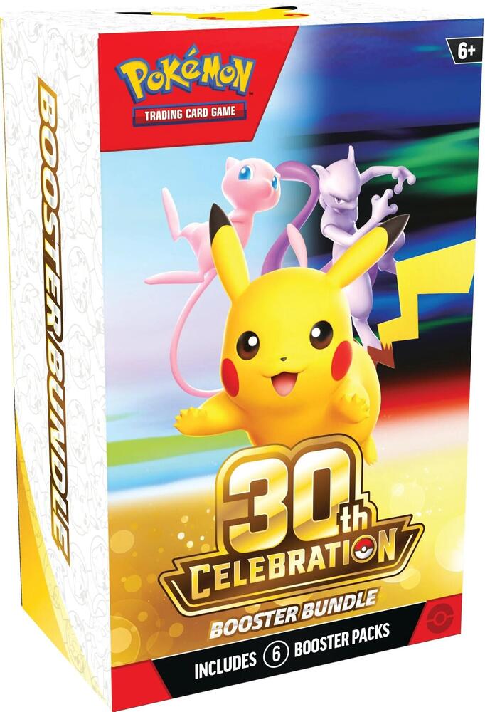 Pokémon TCG: 30th Celebration Booster Bundle x3 with Pikachu Plush