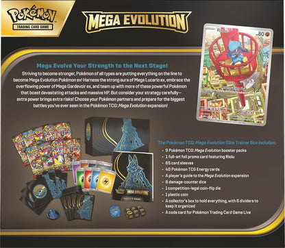 Pokémon TCG: Mega Evolution Mega Lucario & Mega Gardevoir Elite Trainer Box Set