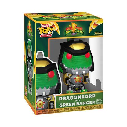 Mighty Morphin Power Rangers Dragonzord with Green Ranger Funko Bitty Pop!