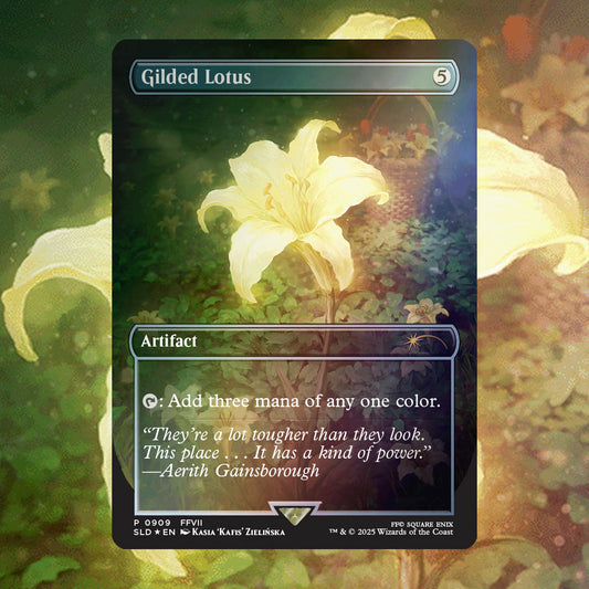 Magic The Gathering Secret Lair: Final Fantasy Gilded Lotus Rainbow FOIL