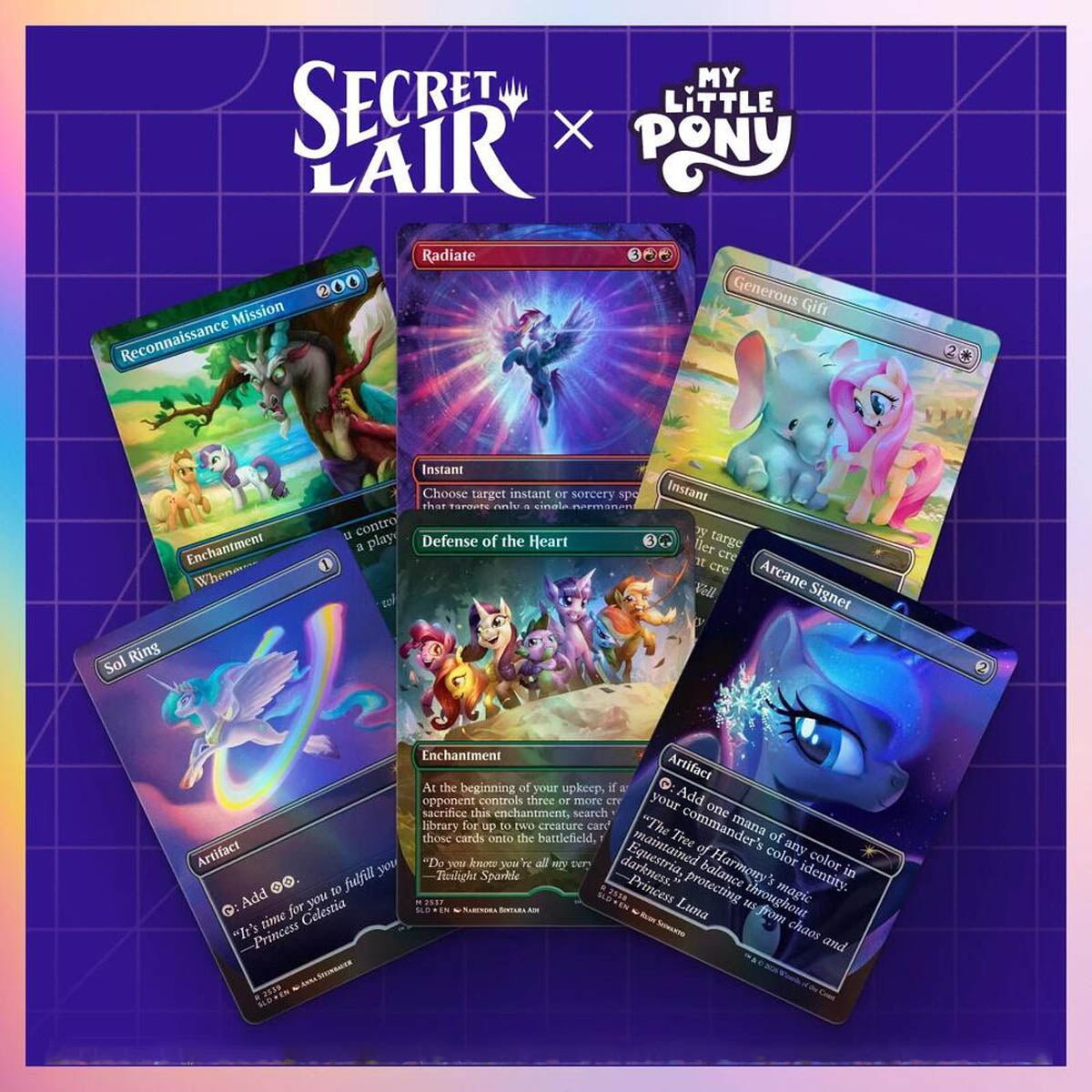 Magic The Gathering Secret Lair: My Little Pony Friendship is Magic FOIL Edition