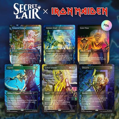 Magic The Gathering Secret Lair: Iron Maiden - Album Art Rainbow FOIL Edition