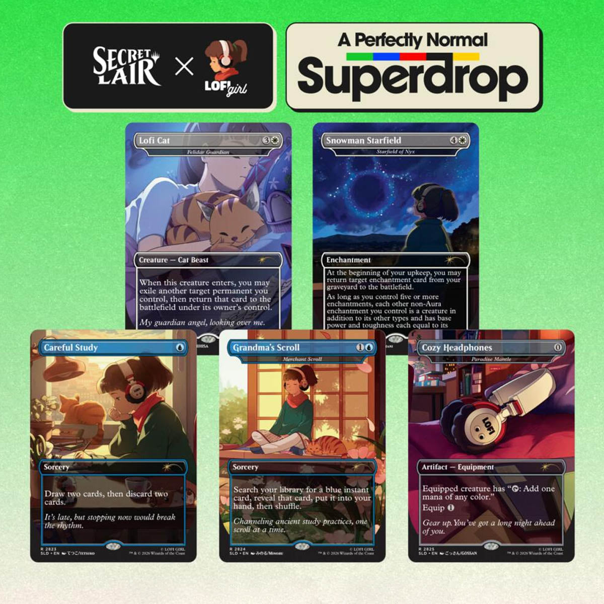 Magic The Gathering Secret Lair: Lofi Girl Beats to Cast To