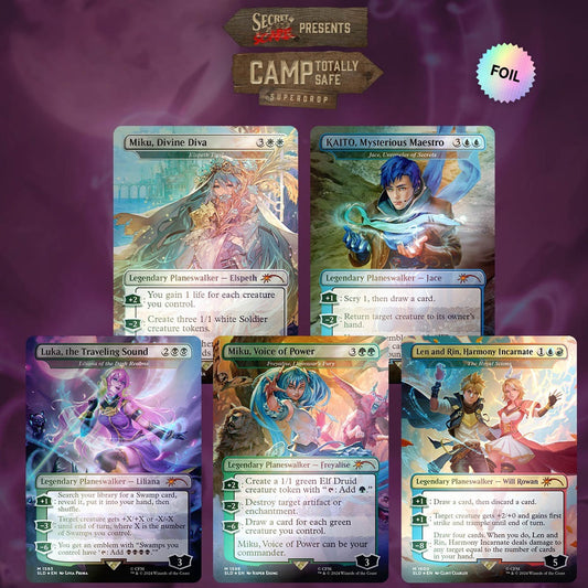 Magic The Gathering Secret Lair: Hatsune Miku - Electric Entourage Rainbow FOIL Edition