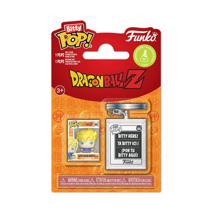 Dragon Ball Z Super Saiyan Goku First Appearance Funko Bitty Pop! Mini-Figure and Key Chain Case