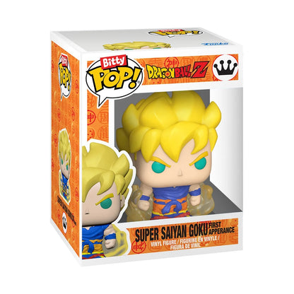 Dragon Ball Z Super Saiyan Goku First Appearance Funko Bitty Pop! Mini-Figure and Key Chain Case