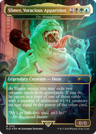 Magic The Gathering Secret Lair: Ghostbusters - Slimer Rainbow Foil Edition