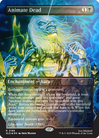 Magic The Gathering Secret Lair: Iron Maiden - Album Art Rainbow FOIL Edition
