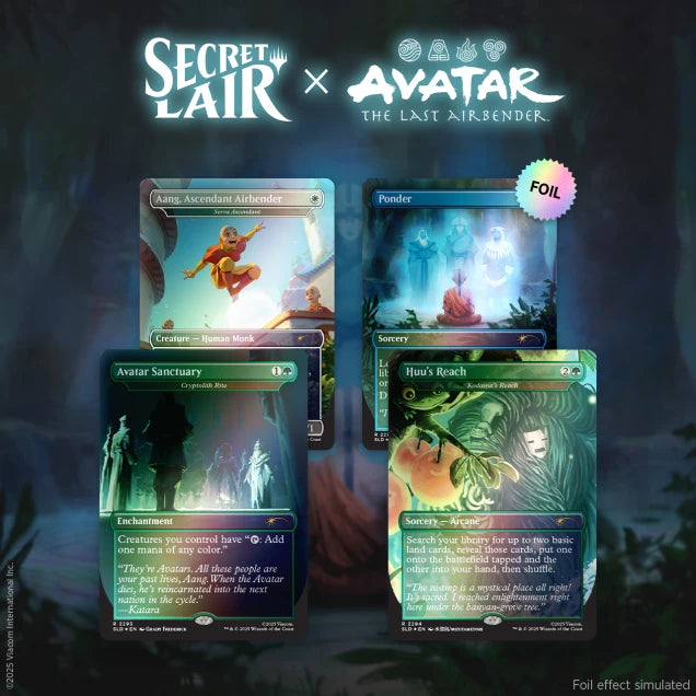 Magic The Gathering Secret Lair: Avatar The Last Airbender Superdrop Foil Bundle