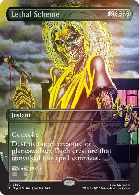 Magic The Gathering Secret Lair: Iron Maiden - Album Art Rainbow FOIL Edition